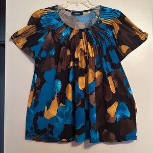 Colorful Abstract Print Top
